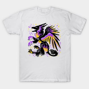 Non Binary Flag Griffon T-Shirt